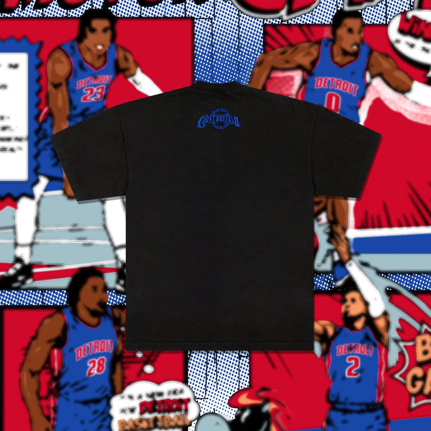 DETROIT BASKETBALL COMIC TEE